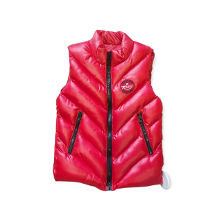 Červená UNI vesta bez rukávov veľ. 4rokov