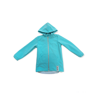 Softshellová bundička - bledo modrá veľ. 122/128