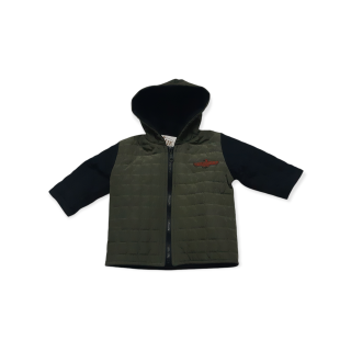 Chlapčenská bundička s bavlnou - zelená veľ. 80, 86, 92, 98