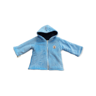 Chlapčenská prechodná fleesová bundička - modrá veľ. 86