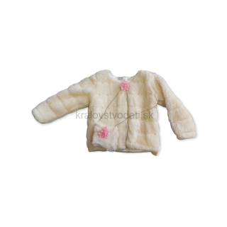 Dievčenský kabátik s kabelkou veľ. 98