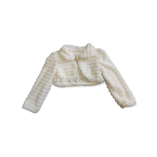 Dievčenské bolerko - krémové veľ. 2-16 rokov
