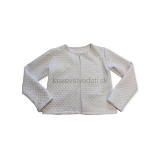 Dievčenské sako - biele veľ. 152, 158
