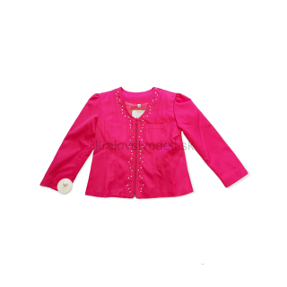 Dievčenské sako - cyklamenové veľ. 110