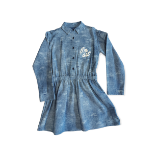 Dievčenská tunika / šaty - Modré veľ. 146, 158