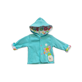 Dievčenská mikina - tyrkys/zelená veľ. veľ. 68