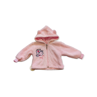 Dievčenská teplá mikina - ružová  F/1 - veľ. 56