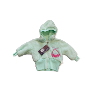 Dievčenská teplá mikina - zelená veľ. 68