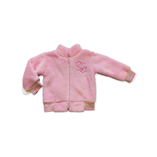Dievčenská teplá mikina - ružová F/3 - veľ. 74, 80, 86, 92