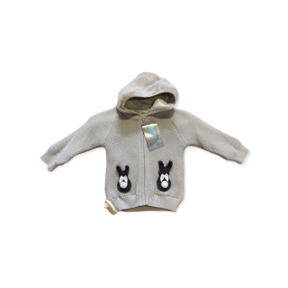 Dievčenská mikina / svetrík - sivý veľ. 80