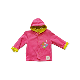 Dievčenská bavlnená mikina - ružová - F/4 veľ. 86