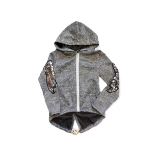 Dievčenská mikina - sivá veľ. 8rokov, 10rokov, 12rokov