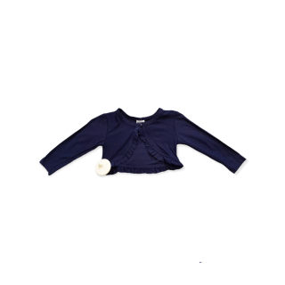 Dievčenské bolerko - Modré veľ. 74 