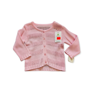 Dievčenský sveter - ružový F/2 veľ. 68, 74, 80