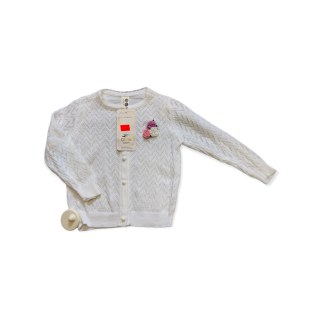 Dievčenský sveter - biely F/4 veľ. 86