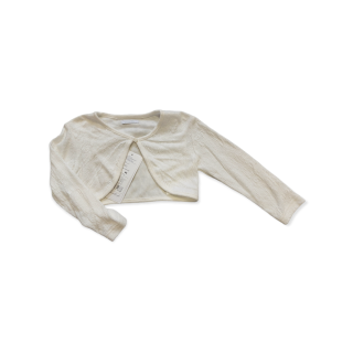 Dievčenské bolerko - krémové F/3 - veľ. 74