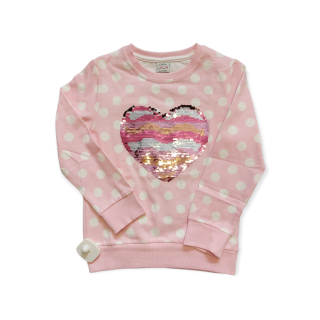 Dievčenské tričko / tenká mikina ružová + flitre veľ. 116