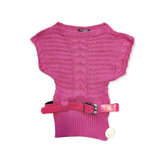 Dievčenský sveter s opaskom veľ. 128