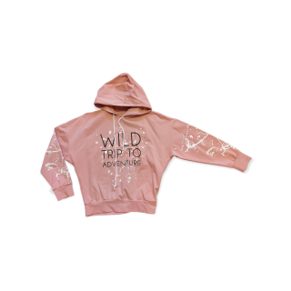 Dievčenská mikina - ružová veľ. 146