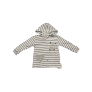 Chlapčenská bavlnená mikina - sivá veľ. 86