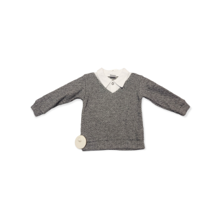 Chlapčenský sveter - sivý F/1 veľ. 74, 86