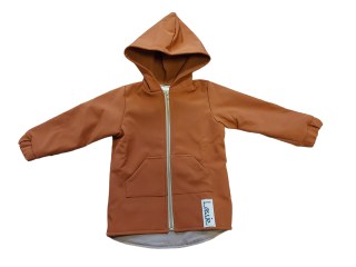 Softshellová bundička - hnedá veľ. 86/92, 146/152