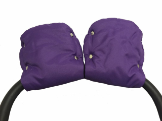 Rukavice na kočík Baby sky POLAR - fialové