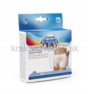 Canpol babies Elastické prateľné popôrodné nohavičky 2 ks veľ. L/XL