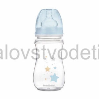 Canpol babies Antikoliková fľaša so širokým hrdlom EasyStart 240 ml PP NEWBORN BABY mocdrá