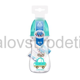 Canpol babies Antikoliková fľaša so širokým hrdlom EasyStart 240 ml PP TOYS modrá