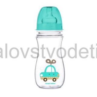 Canpol babies Antikoliková fľaša so širokým hrdlom EasyStart 300 ml PP TOYS modrá