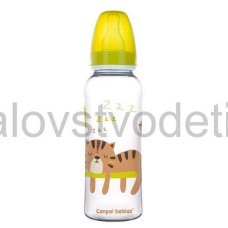 Canpol babies Fľaša s úzkym hrdlom 250 ml Africa - žltá