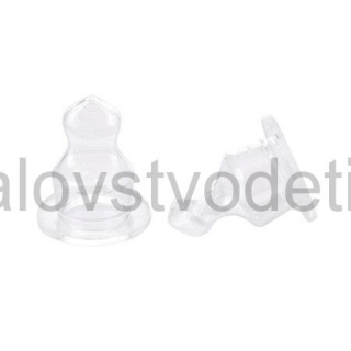 Canpol babies Silikónový ortodontický cumlík Krížový pre fľašu s úzkym hrdlom 2 ks