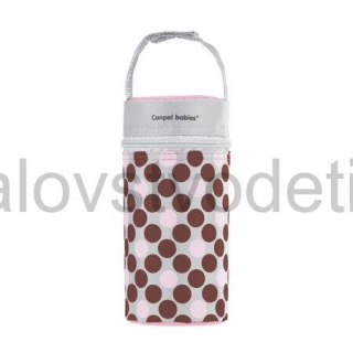 Canpol babies Termoobal na fľašu mäkký Retro - ružový