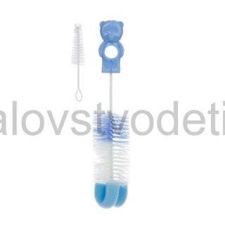 Canpol babies Kefka na fľaše a cumlíky so špongiou - modrá