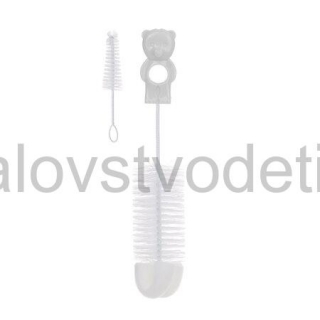 Canpol babies Kefka na fľaše a cumlíky so špongiou - bielá