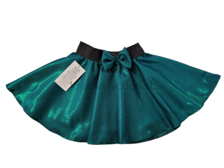 Sukňa trblietavá zelená veľ. 134