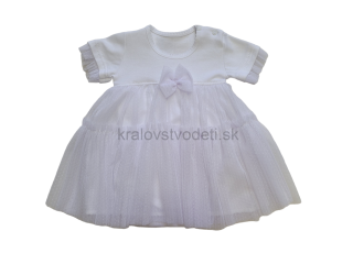 Šaty s tylovou sukničkou + body biele veľ. 68-92