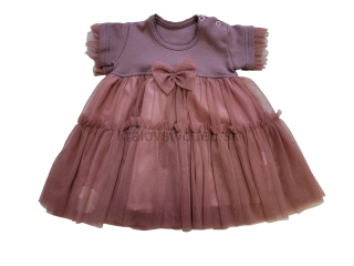 Šaty s tylovou sukničkou tmavé veľ. 62-92