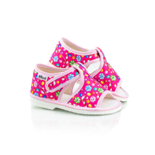 Detské papučky Manik otvorené 1S - Cukríky veľ. 26, 28, 36