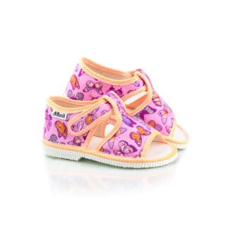 Detské papučky Manik otvorené 1S - Motýľ veľ. 33