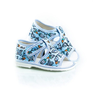 Detské papučky Manik otvorené 1S - Rakety veľ. 18, 20