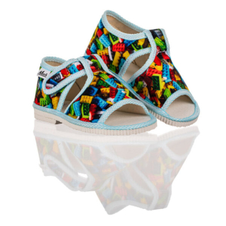 Detské papučky Manik otvorené 1S - Lego veľ. 28