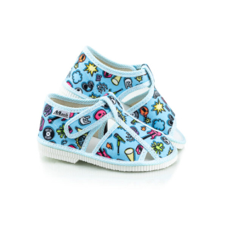 Detské papučky Manik uzavreté 2S - Hudobné veľ. 18