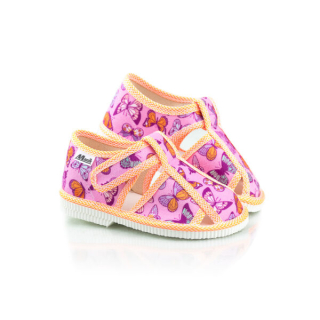 Detské papučky Manik uzavreté 2S - Motýľ veľ. 18, 19, 26, 31, 36