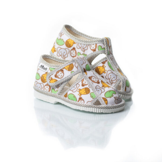 Detské papučky Manik uzavreté 2S - Zvieratká veľ. 20