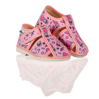 Detské papučky Manik uzavreté 2S - V oblákoch veľ. 23