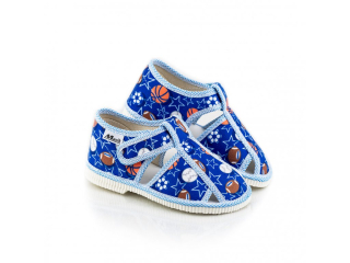 Detské papučky Manik uzavreté 2S - Basketball  veľ. 19