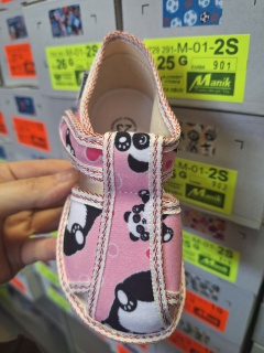 Detské papučky Manik uzavreté 2S - Panda veľ. 20