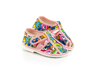 Detské papučky Manik uzavreté 2S - Vtáčiky veľ. 21